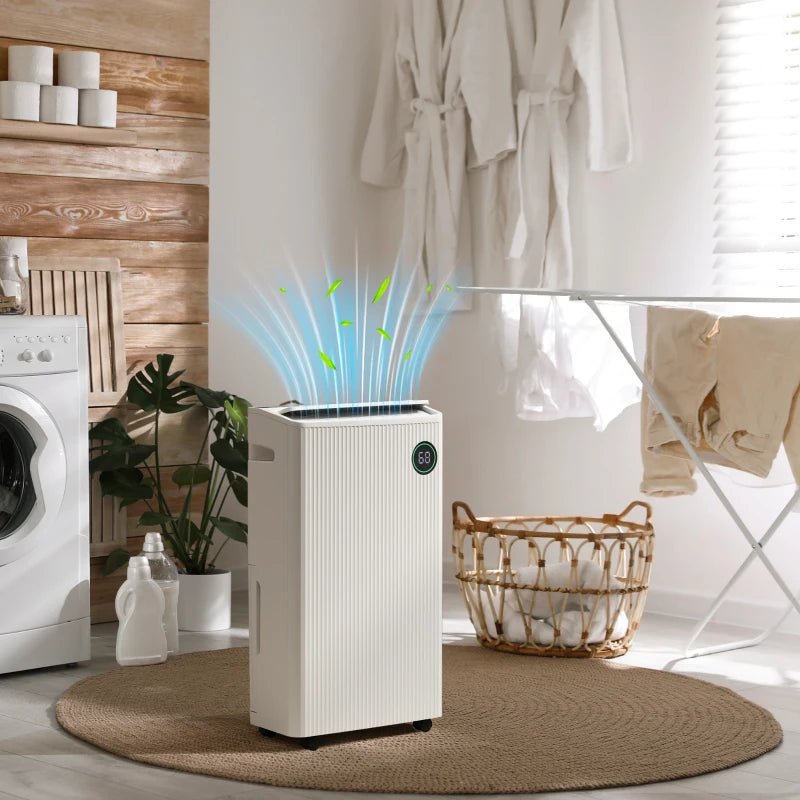 HOMCOM 16L Dehumidifier with Air Purifier and 5.5L Tank - Trusted Building Supplies