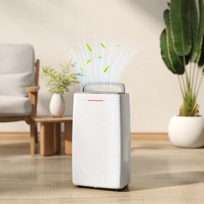 HOMCOM 16L Dehumidifier with Drain Hose and 5.5L Tank - Trusted Building Supplies