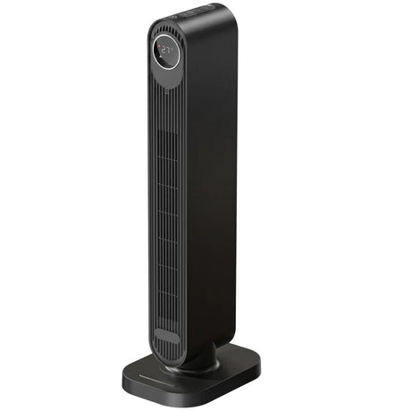 HOMCOM 2000W Portable Ceramic Tower Heater - Black - Trusted Building Supplies