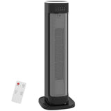 HOMCOM 2000W Portable Ceramic Tower Heater with 15-Hour Timer - Trusted Building Supplies
