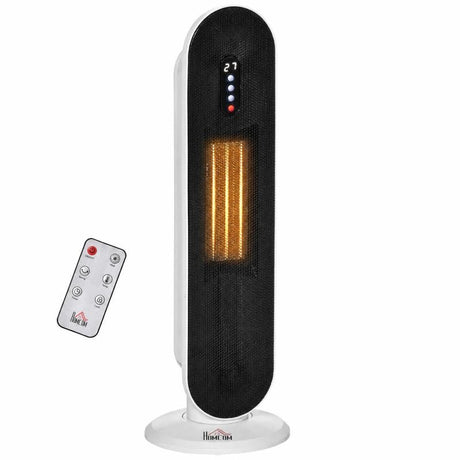 HOMCOM 2000W Portable Ceramic Tower Heater with Remote - Trusted Building Supplies
