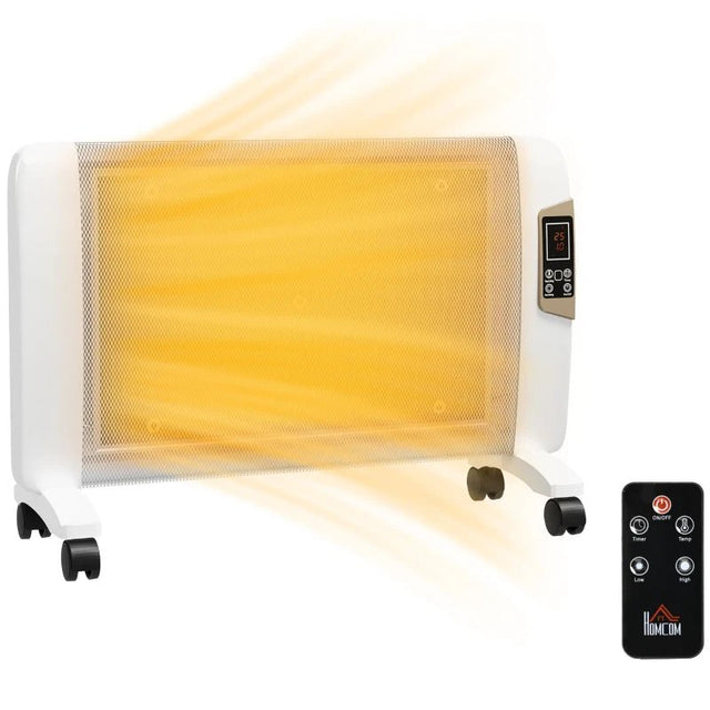 HOMCOM 2000W Portable Mica Heater with Remote - Trusted Building Supplies