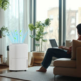 HOMCOM 20L Dehumidifier with 5L Tank and Touch Controls - Trusted Building Supplies