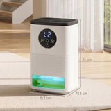 HOMCOM 300ml Compact Dehumidifier with 1.4L Tank - Trusted Building Supplies
