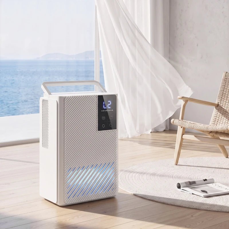 HOMCOM 400ml Compact Dehumidifier with 2L Tank - Trusted Building Supplies
