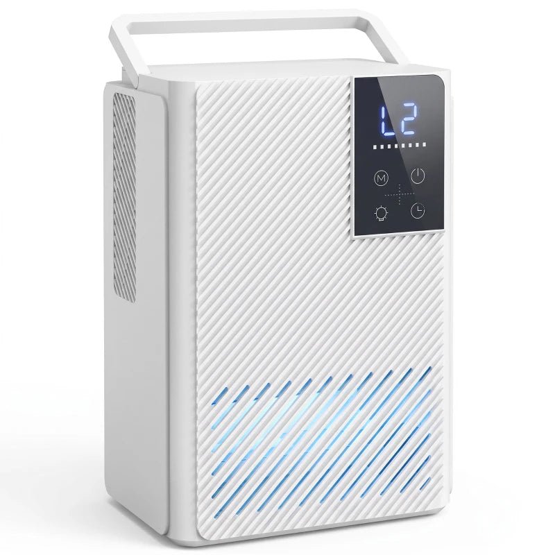 HOMCOM 400ml Compact Dehumidifier with 2L Tank - Trusted Building Supplies