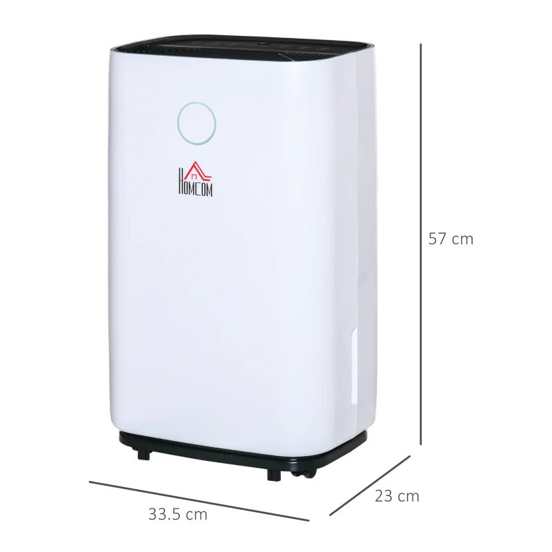 HOMCOM Portable Dehumidifier with 4L Tank and Sleep Mode - Trusted Building Supplies