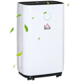 HOMCOM Portable Dehumidifier with 4L Tank and Sleep Mode - Trusted Building Supplies