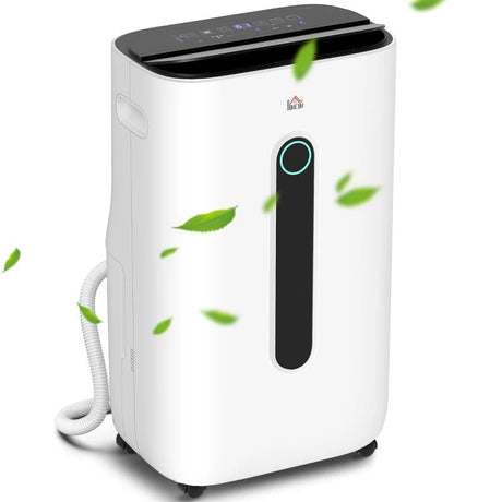 HOMCOM Portable Dehumidifier with Air Filter and 6.5L Tank - Trusted Building Supplies