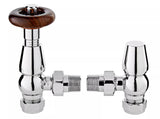 Hudson Reed Chrome Camden Angled Thermostatic Valve Pair - Trusted Building Supplies