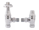 Hudson Reed Chrome Thermostatic Radiator Valve Pack Pair - Trusted Building Supplies