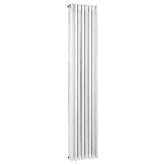 Hudson Reed Colosseum Traditional White Triple Column Radiator - 1800mm x 368mm - Trusted Building Supplies