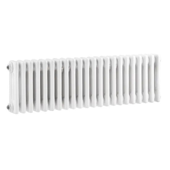 Hudson Reed Colosseum Traditional White Triple Column Radiator - 300mm x 999mm - Trusted Building Supplies