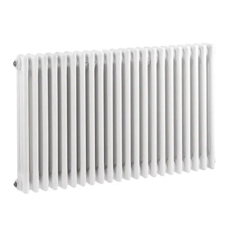 Hudson Reed Colosseum Traditional White Triple Column Radiator - 600mm x 999mm - Trusted Building Supplies