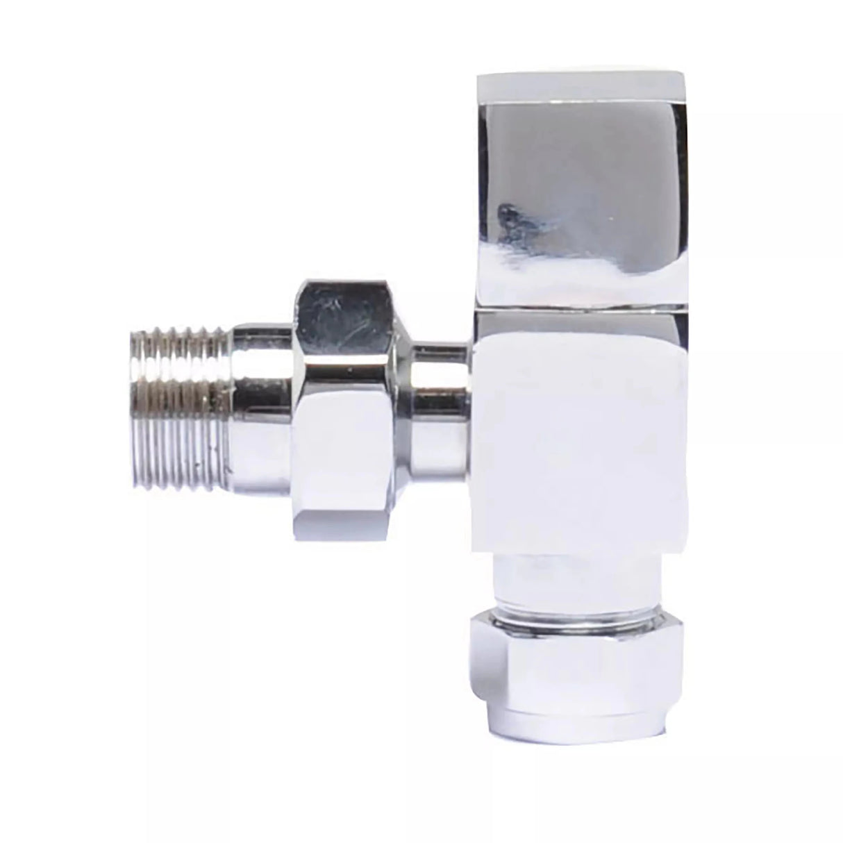 Hudson Reed Contemporary Chrome Angled Radiator Valve Pack Pair - Trusted Building Supplies