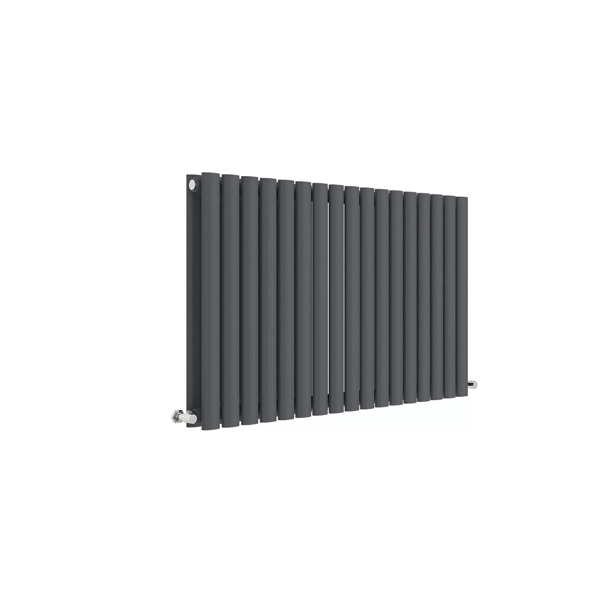 Hudson Reed Revive Anthracite Horizontal Double Panel Radiator - 600mm x 992mm - Trusted Building Supplies