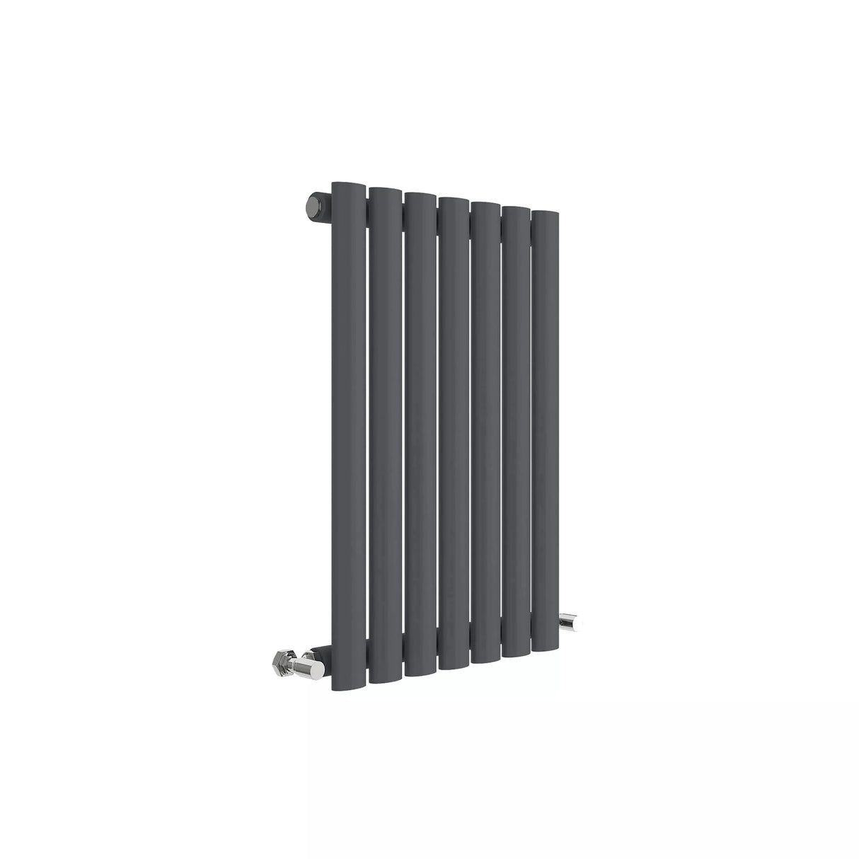 Hudson Reed Revive Anthracite Horizontal Single Panel Radiator - 600mm x 412mm - Trusted Building Supplies