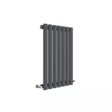 Hudson Reed Revive Anthracite Horizontal Single Panel Radiator - 600mm x 412mm - Trusted Building Supplies