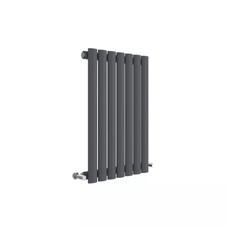 Hudson Reed Revive Anthracite Horizontal Single Panel Radiator - 600mm x 412mm - Trusted Building Supplies