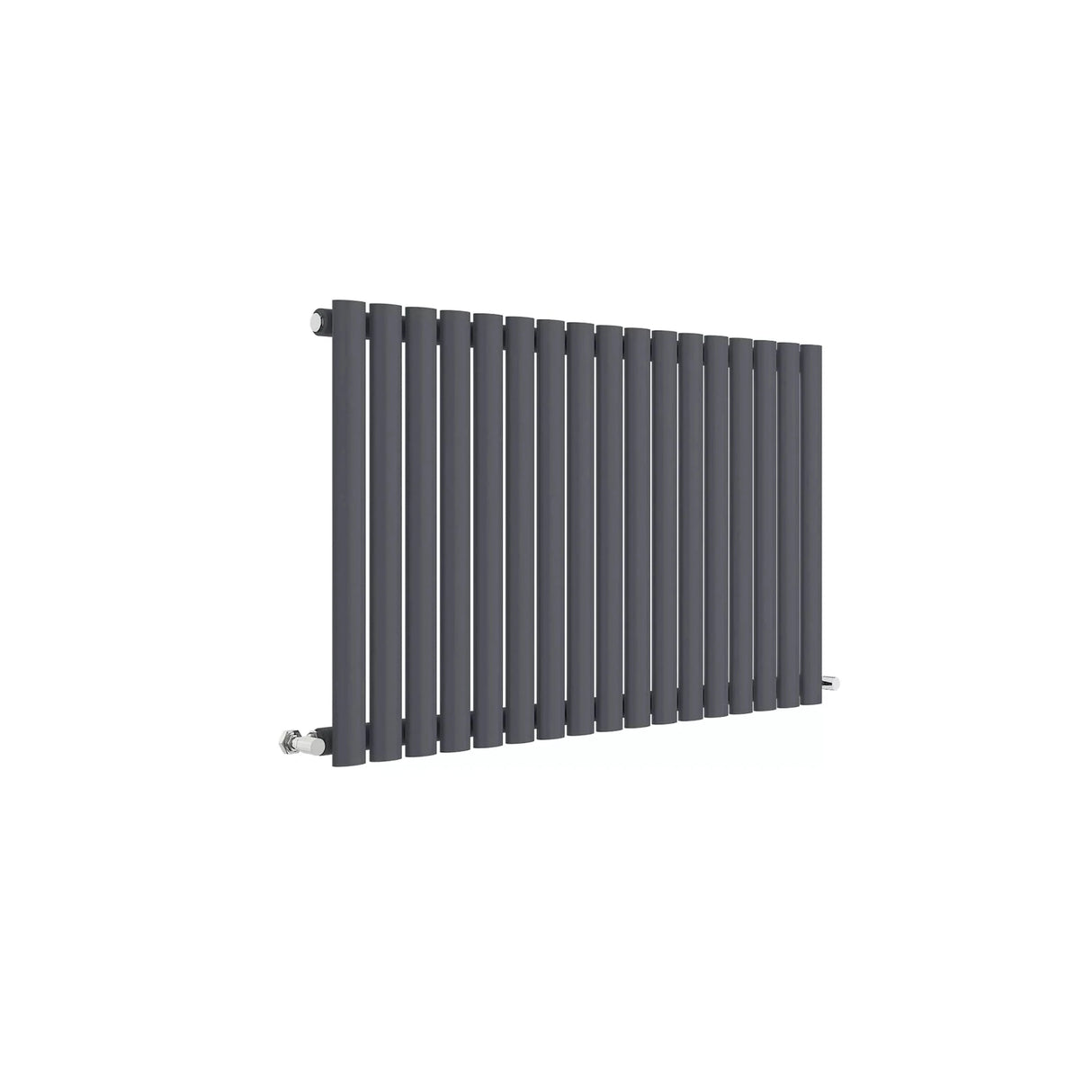 Hudson Reed Revive Anthracite Horizontal Single Panel Radiator - 600mm x 992mm - Trusted Building Supplies