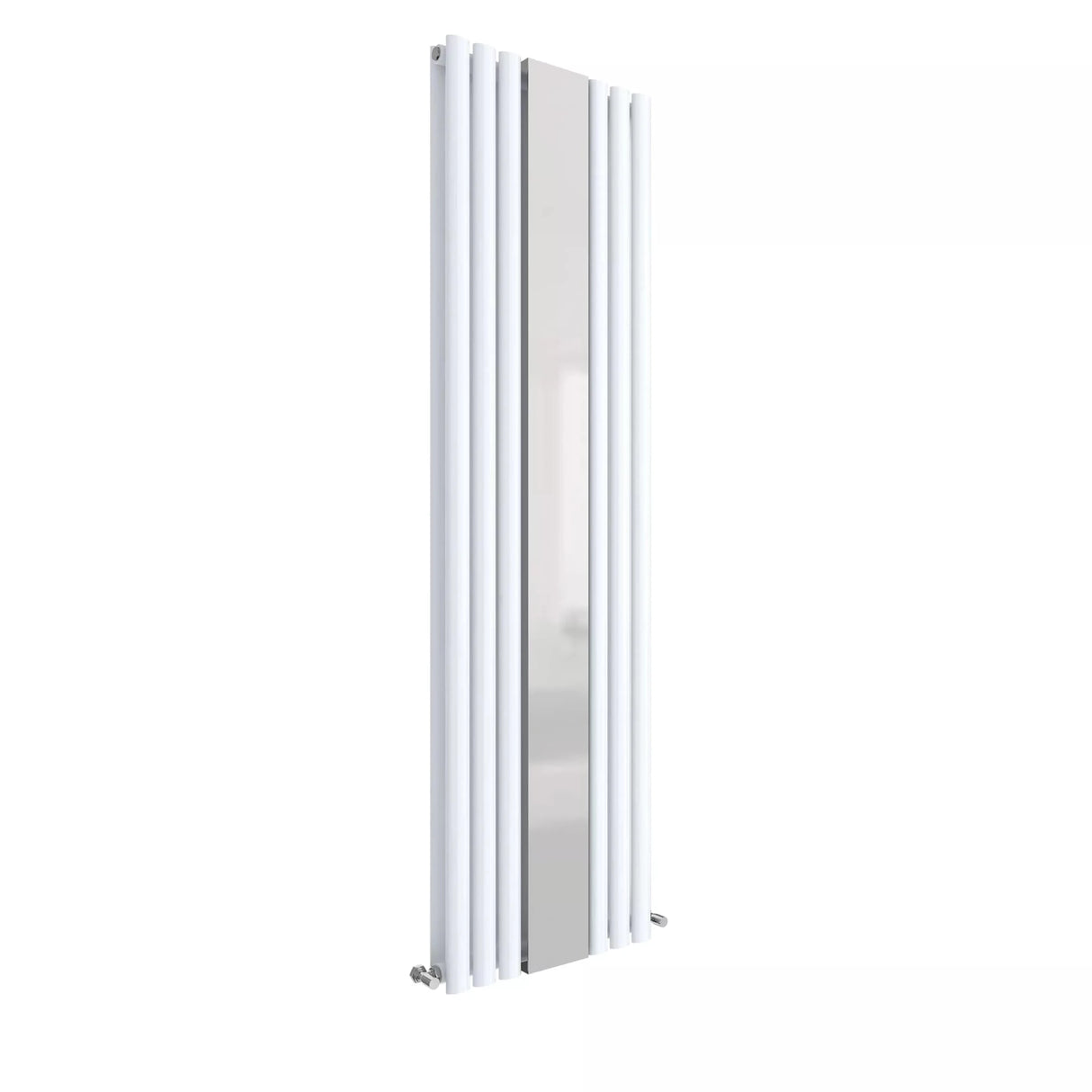 Hudson Reed Revive High Gloss White Double Panel Radiator With Mirror 1800 x 499mm - Trusted Building Supplies