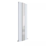 Hudson Reed Revive High Gloss White Double Panel Radiator With Mirror 1800 x 499mm - Trusted Building Supplies