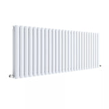 Hudson Reed Revive High Gloss White Horizontal Double Panel Radiator - 600mm x 1572mm - Trusted Building Supplies