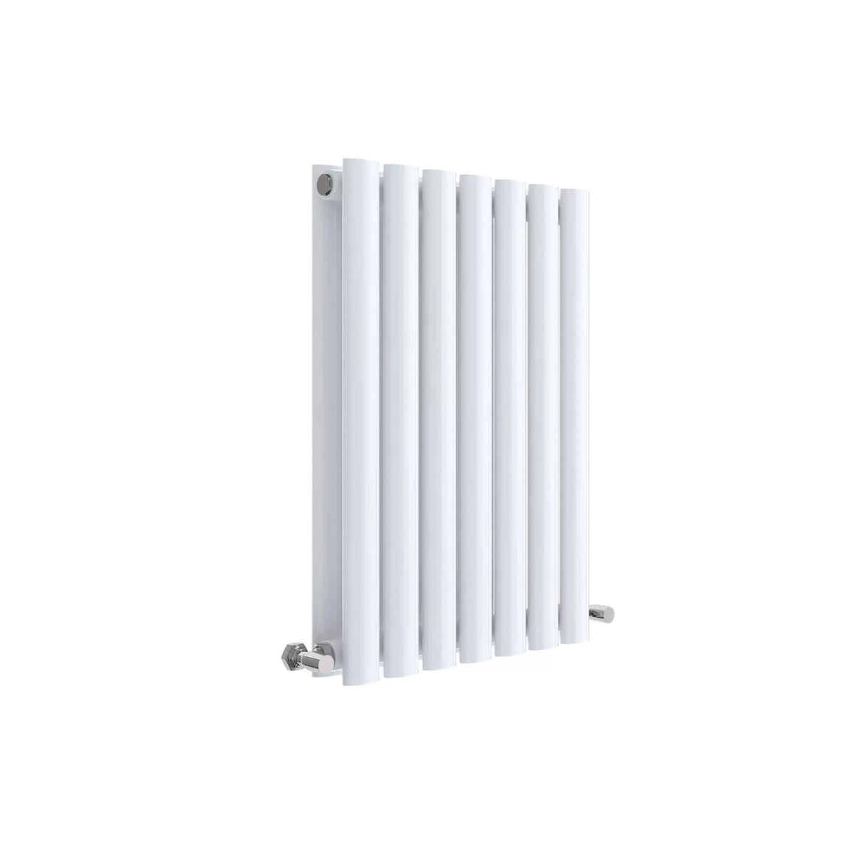 Hudson Reed Revive High Gloss White Horizontal Double Panel Radiator - 600mm x 412mm - Trusted Building Supplies