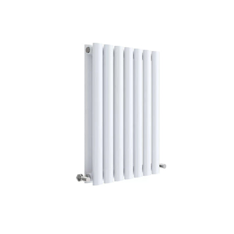 Hudson Reed Revive High Gloss White Horizontal Double Panel Radiator - 600mm x 412mm - Trusted Building Supplies