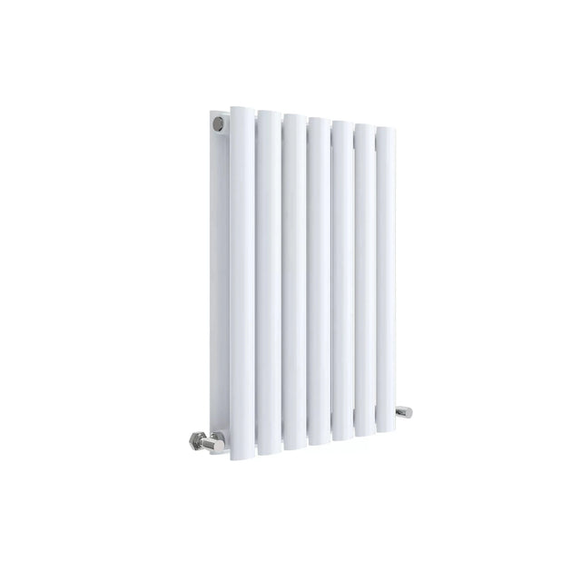 Hudson Reed Revive High Gloss White Horizontal Double Panel Radiator - 600mm x 412mm - Trusted Building Supplies