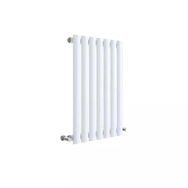 Hudson Reed Revive High Gloss White Horizontal Single Panel Radiator - 600mm x 412mm - Trusted Building Supplies