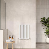 Hudson Reed Revive High Gloss White Horizontal Single Panel Radiator - 600mm x 412mm - Trusted Building Supplies
