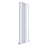 Hudson Reed Revive High Gloss White Vertical Double Panel Radiator - 1800m x 528mm - Trusted Building Supplies