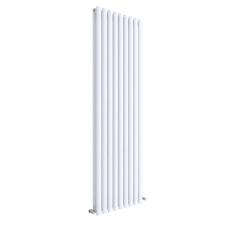 Hudson Reed Revive High Gloss White Vertical Double Panel Radiator - 1800m x 528mm - Trusted Building Supplies