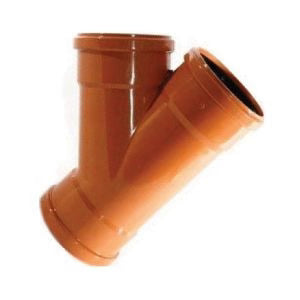Aquaflow 110mm Underground Drainage Triple Socket Junction