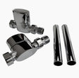 Kartell Aspen Straight Radiator Valve 15mm - Pair - Trusted Building Supplies