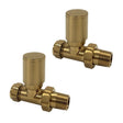 Kartell Brass Straight Radiator Valve 15mm - Pair - Trusted Building Supplies