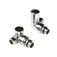 Kartell Chrome Corner Radiator Valve - Pair - Trusted Building Supplies
