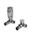 Kartell Chrome Corner Thermostatic Radiator Valve - Twin Pack - Trusted Building Supplies