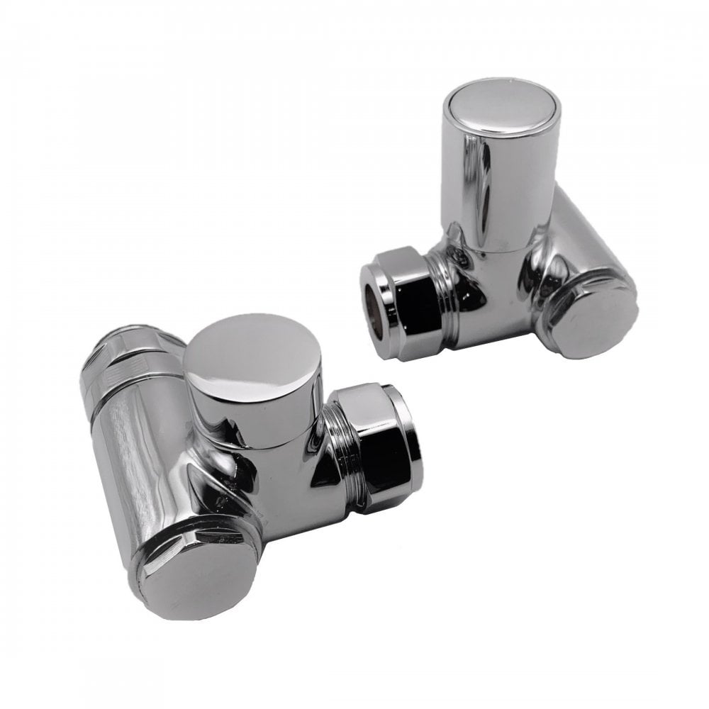Kartell Dual Fuel Corner Radiator Valves for Heating Elements - Trusted Building Supplies
