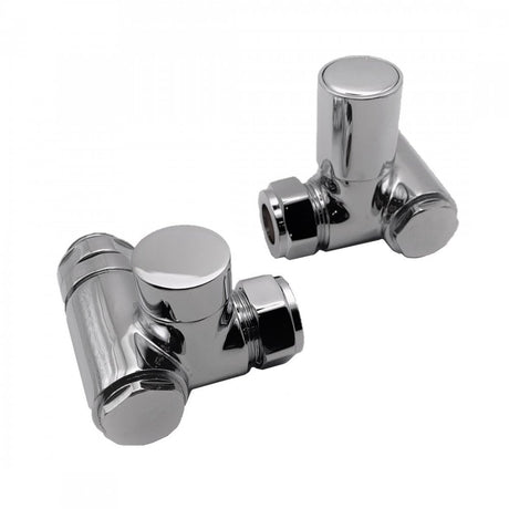 Kartell Dual Fuel Corner Radiator Valves for Heating Elements - Trusted Building Supplies