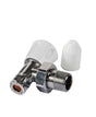 Kartell Galaxy 10mm Angled Lockshield Radiator Valve with DOC - Trusted Building Supplies