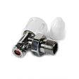 Kartell Galaxy 10mm Angled Lockshield & Wheelhead Radiator Valve - Trusted Building Supplies