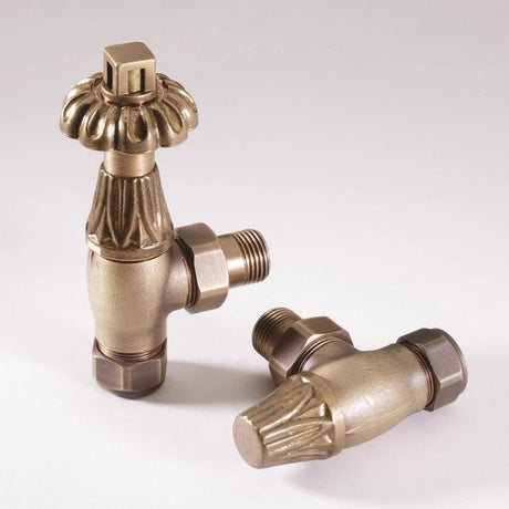 Kartell Nostalgia 15mm Angled Thermostatic Radiator Valve - Trusted Building Supplies