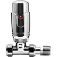 Kartell Refined Straight Chrome Thermostatic Radiator Valve - Trusted Building Supplies
