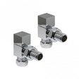 Kartell Square Angled Radiator Valve - Pair - Trusted Building Supplies