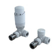 Kartell White Corner Thermostatic Radiator Valve - Twin Pack - Trusted Building Supplies