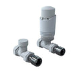 Kartell White Straight Thermostatic Radiator Valve - Twin Pack - Trusted Building Supplies