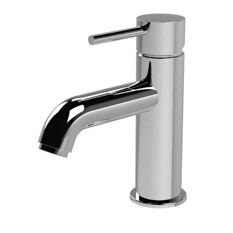 Linear Chrome Mono Basin Mixer Tap with Push Button Waste - Trusted Building Supplies