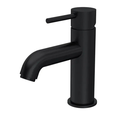 Linear Matt Black Mono Basin Mixer Tap with Push Button Waste - Trusted Building Supplies